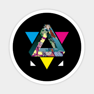 Triangle Abstract Illustration Magnet